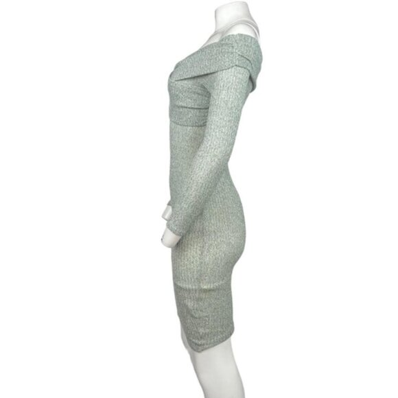 Bodycon Midi Dress Green - Picture 2 of 3